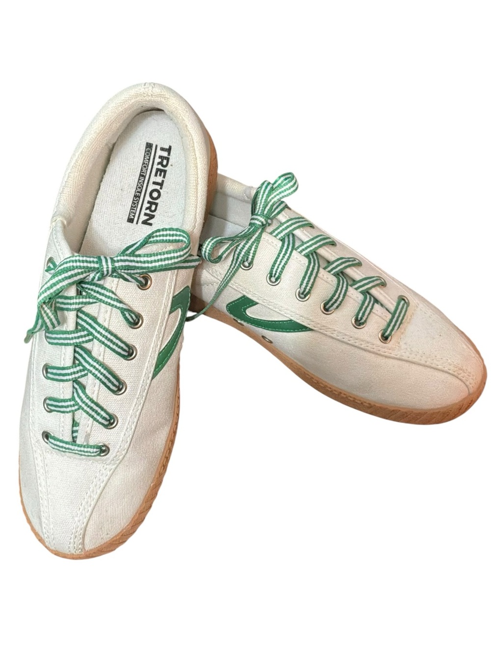 Tretorn Plush Canvas Nylite Sneaker in Green - Picture 5 of 9